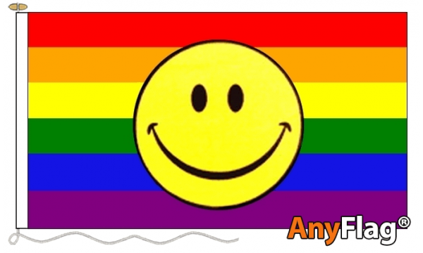 Rainbow Smiley Custom Printed AnyFlag®